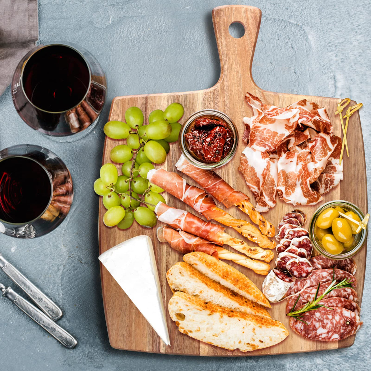 Ayiaren serving tray idea for bread, crackers, and seasonal snacks