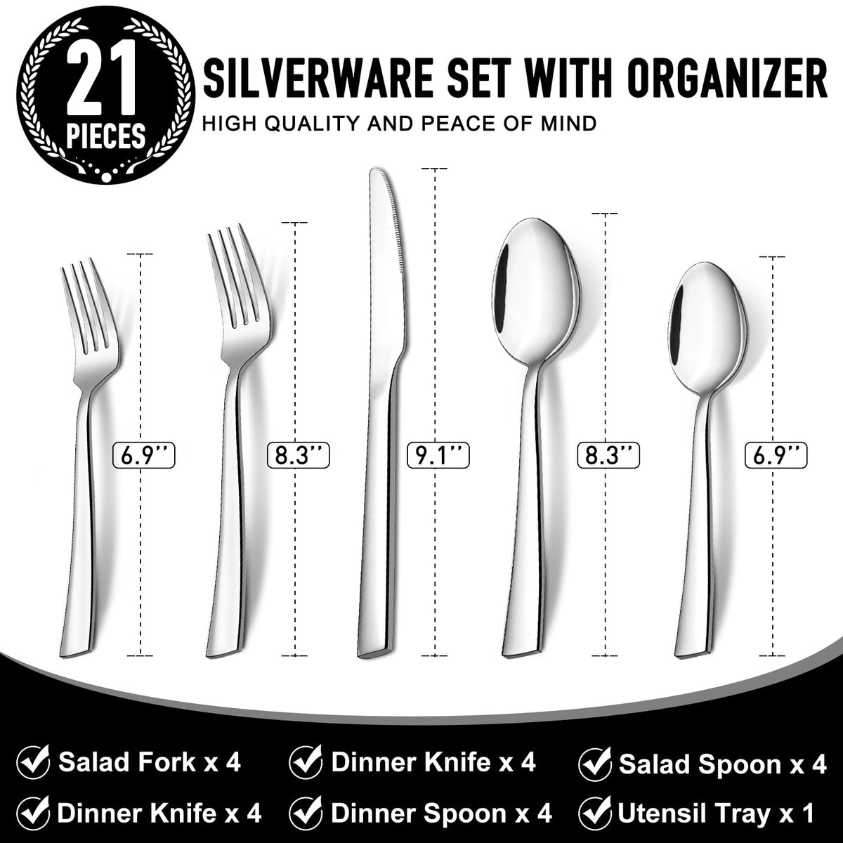 Ayiaren dinner forks with a polished finish for everyday dining.