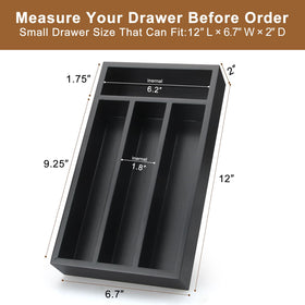 Ayiaren easy-clean tray with natural grain elevates kitchen aesthetics and organization.
