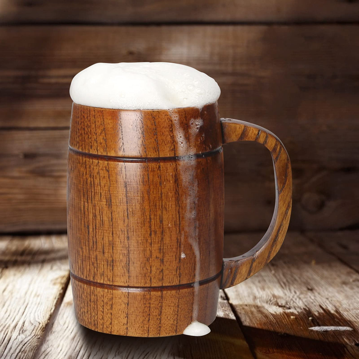 Ayiaren mug close-up reveals natural wood grain and texture