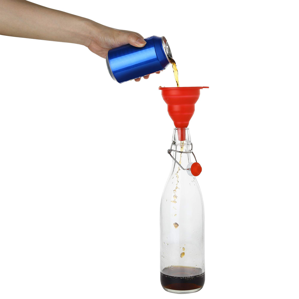 Versatile AYL glass bottle suitable for oils, vinegars, and syrups.