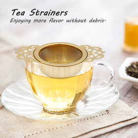 Aynaxcol 304 stainless steel tea filter ensures durable, clean infusions.