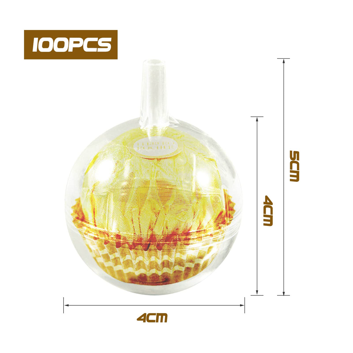 Aynaxcol plastic round candy cups highlight colors and shine for packaging