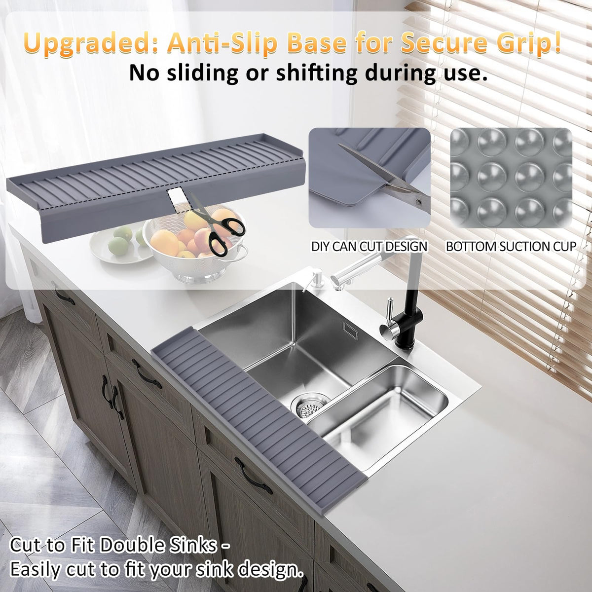 AyNirser silicone edge protector offers durable, flexible protection for stainless steel, granite, and quartz