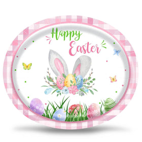 Aysimple Easter oval plates in 12x10in for sturdy serving at gatherings.