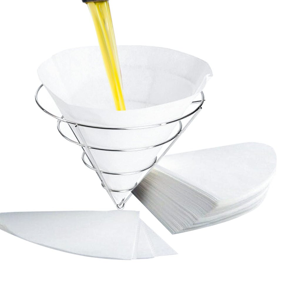 AYUSEB 30-pack 10-inch filter cones for cleaner frying oil