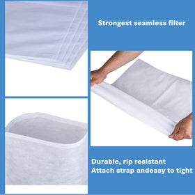 AYUSEB disposable filter bag enables quick use and hassle-free cleanup.