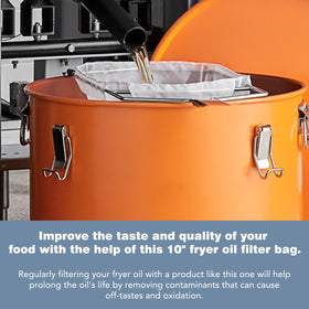 AYUSEB durable handle enables safe lifting away from heat during filtration.
