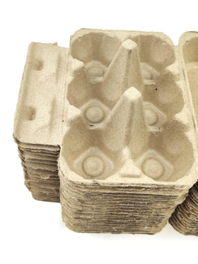 Eco-friendly degradable pulp material of Azatemgo egg cartons