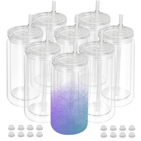 AZEAM snow globe tumbler with pre-drilled hole for easy glitter placement.