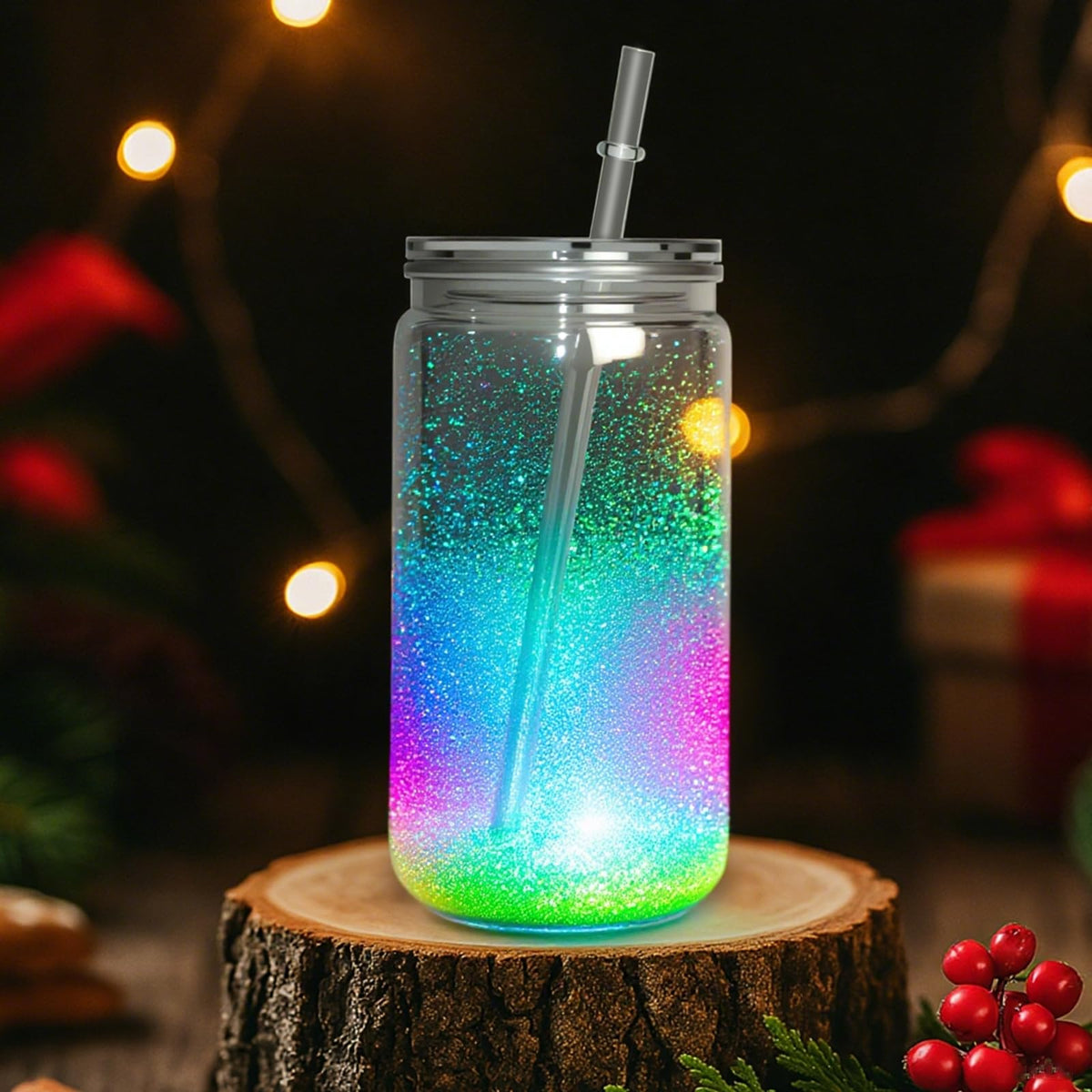 AZEAM clear lip and straw design enhances sipping comfort.