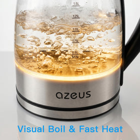 AZEUS 360° swivel base enables easy pouring from any angle.