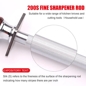 Azhou edge-realignment rod helps realign knife edges between sharpenings.