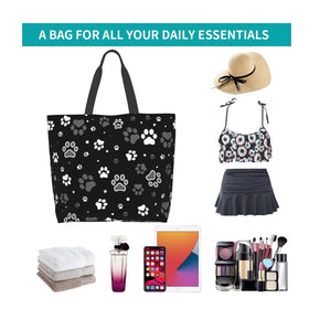 AZJOYLIFE tote bag folded for travel illustrates portability and storage ease.