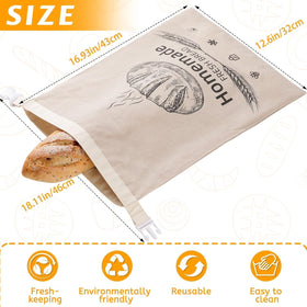 AZLTC linen texture on beeswax bread bag for daily reuse.