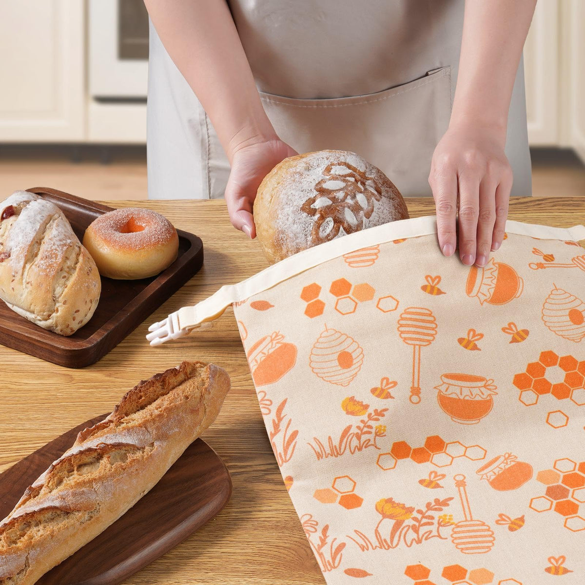 AZLTC bread bag freezer-ready keeps sourdough fresh up to 3 months