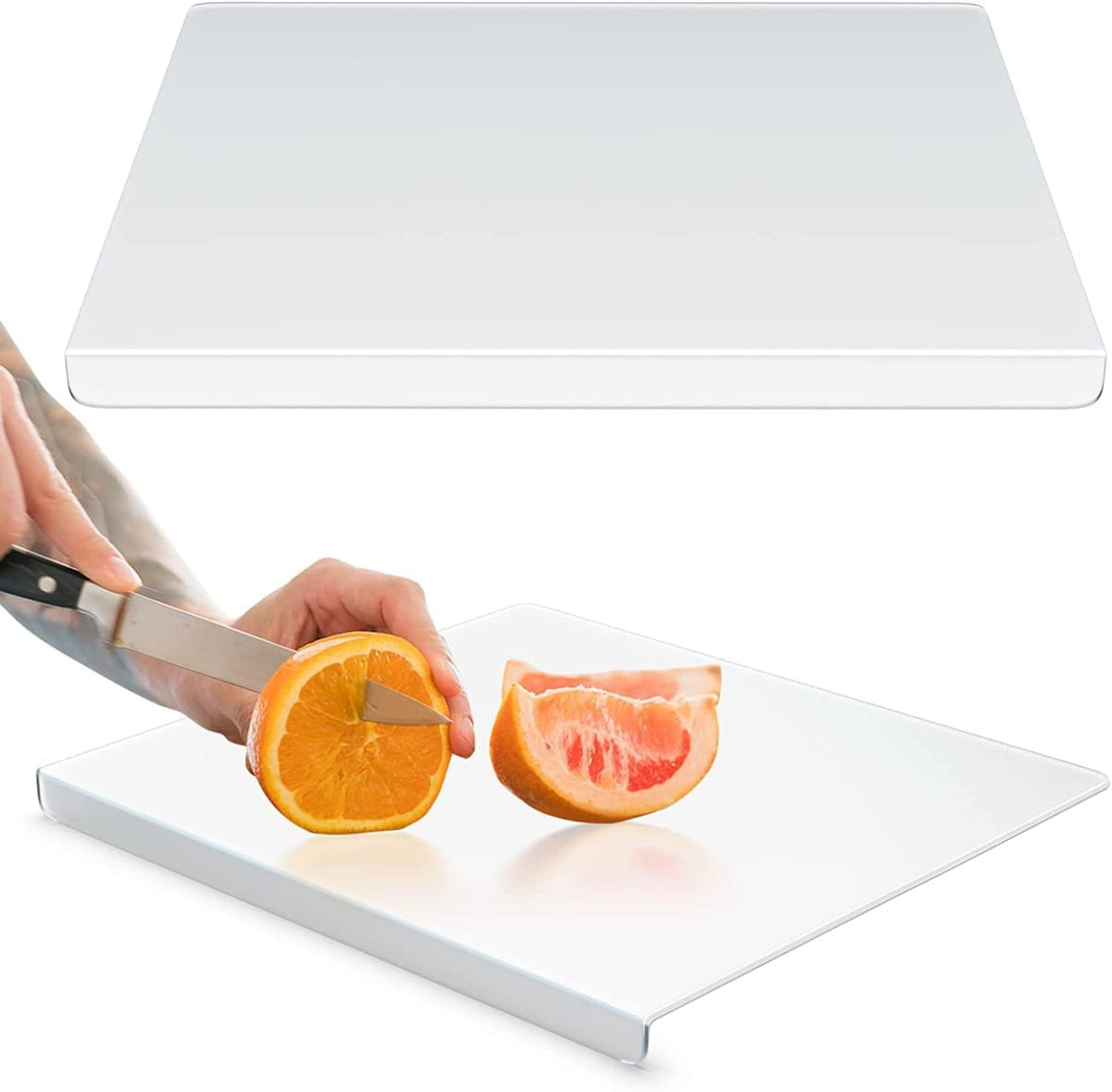 AZM Displays easy-clean cutting board cleans with dish soap and water.