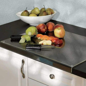 AZM Displays versatile cutting board doubles as a craft surface for kids.