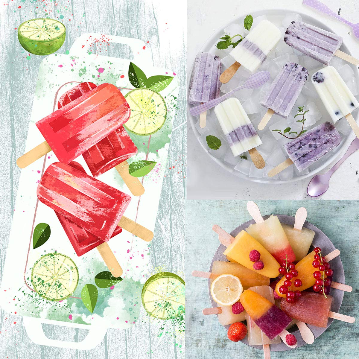 Azonbey easy-release silicone tray makes popping out frozen treats simple.