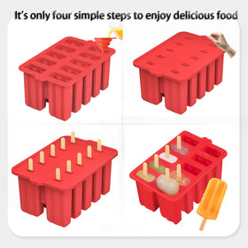 Azonbey popsicle maker sticks included for easy, mess-free pops.