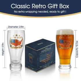 Azrra Independence Day celebration glasses for display and toasting.