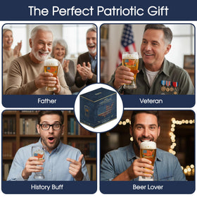 Azrra patriotic gift box, ready to present for historic milestones.