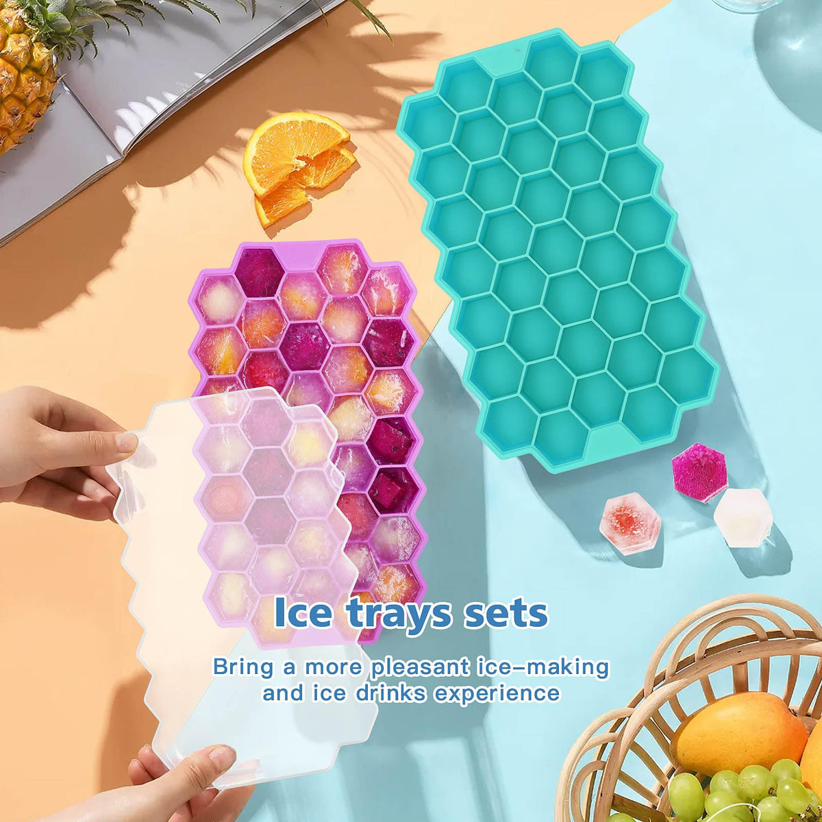 Azyh small ice cubes ideal for iced coffee and cocktails