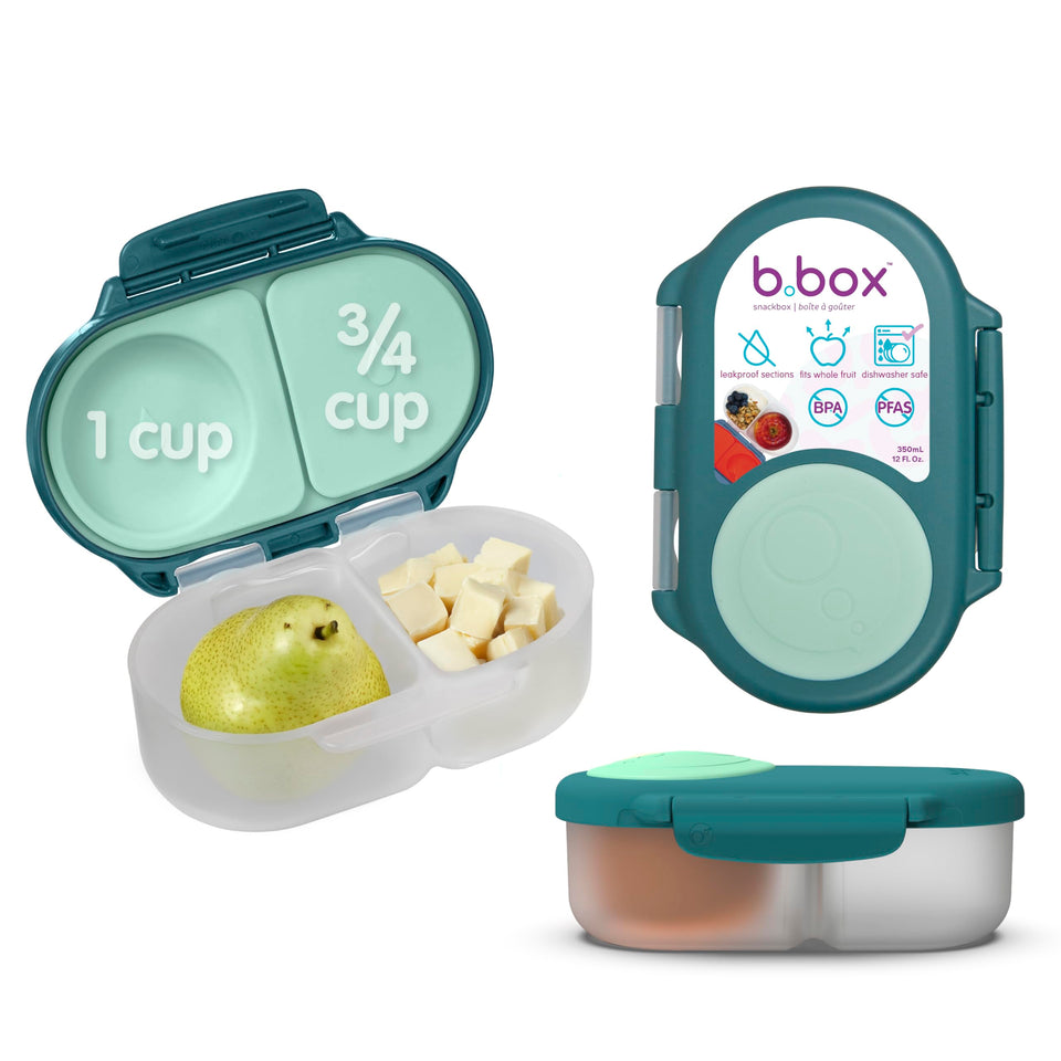 b.box snack box two-compartments leakproof design supports secure snacks on the go