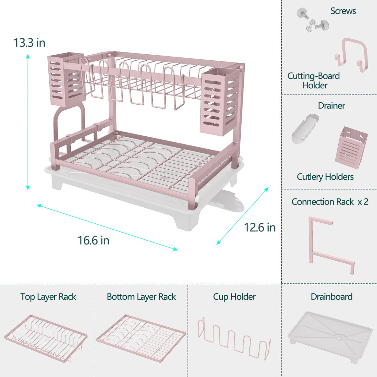 Tool-free setup for quick installation and cleaning on the B-Land rack