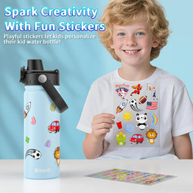baab 18oz kid bottle with leakproof lock keeps drinks mess-free