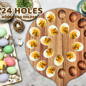 Baaxxango egg tray with sturdy handles for easy transport.