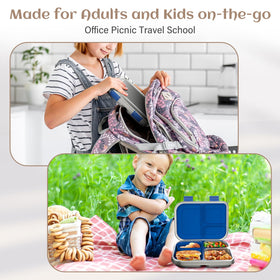 BABHAMNESS blue color design for bright, kid-friendly lunches.