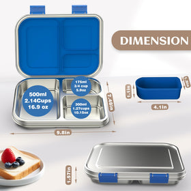 BABHAMNESS silicone inner compartment stores sauces separately.