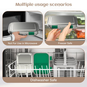 BABHAMNESS silicone inner compartment keeps sauces separate.