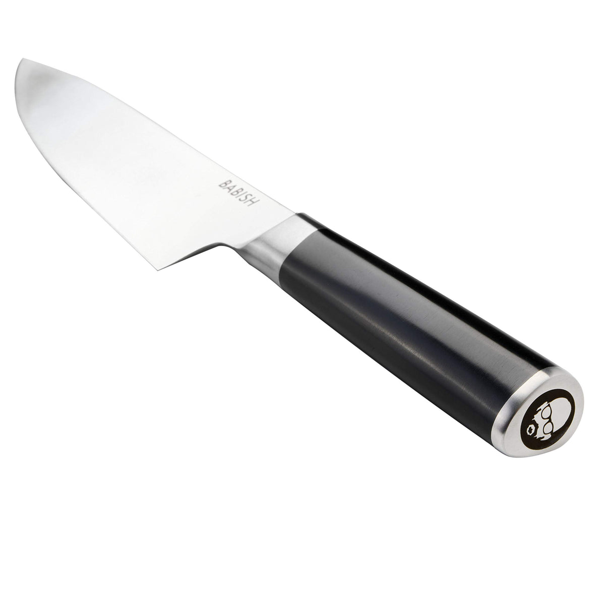 Babish 8-Inch Chef Knife handle grip demonstrates balanced, comfortable control.