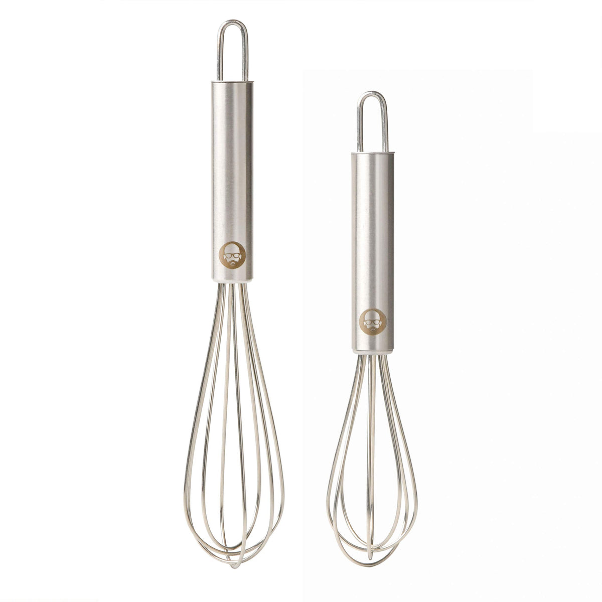 Babish Tiny Whisk 5-inch in-hand, compact for quick mixing in small bowls.