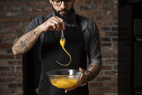 Babish Tiny Whisk 7-inch for beating eggs and sauces in larger cups.