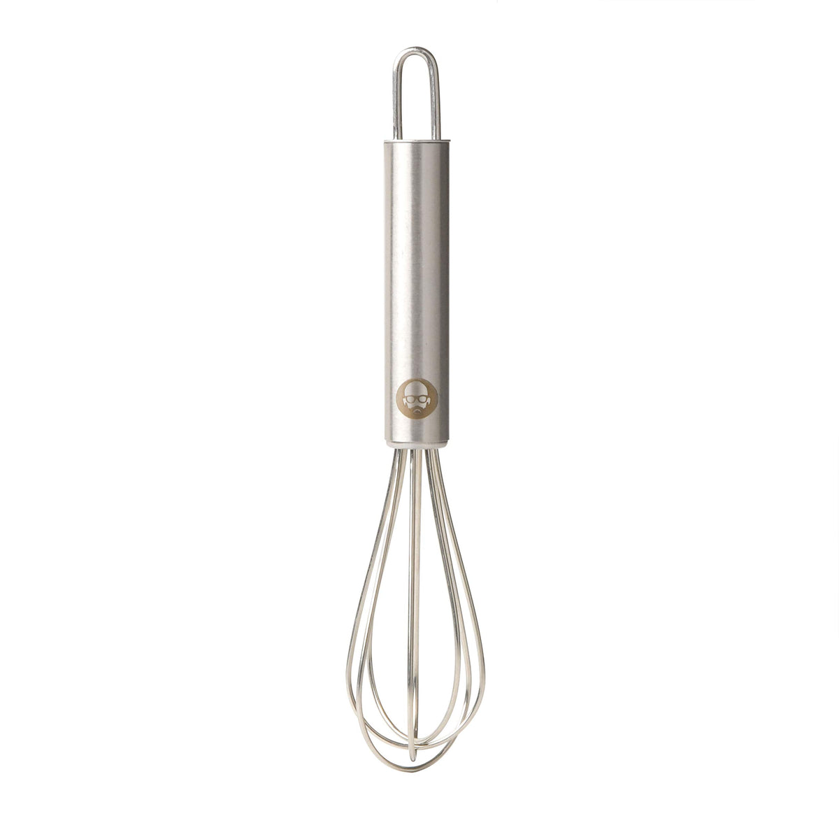 Babish Tiny Whisk sleek handle design offers comfortable grip during whisking.