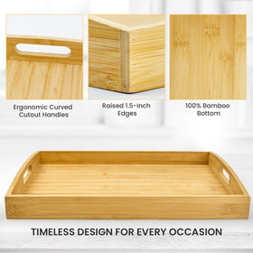 BABONIE bamboo tray used for decor and storage in home settings.