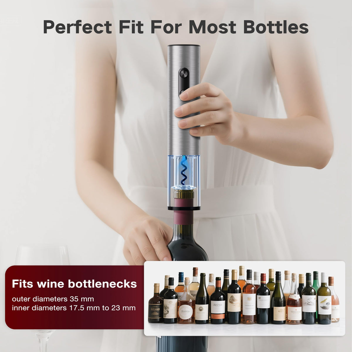 BABONIR vacuum stopper seals unfinished wine to preserve freshness