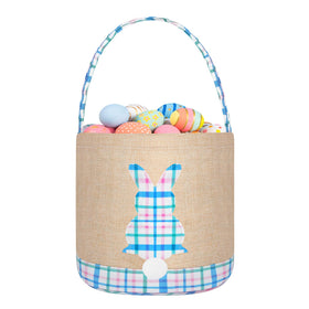 Babori Easter Basket canvas bunny, bright for festive Easter egg hunts