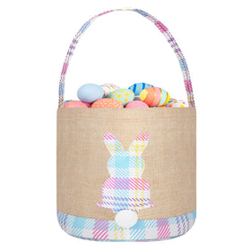 BABORI Easter Bunny Basket in pink for colorful egg hunts and gifts.