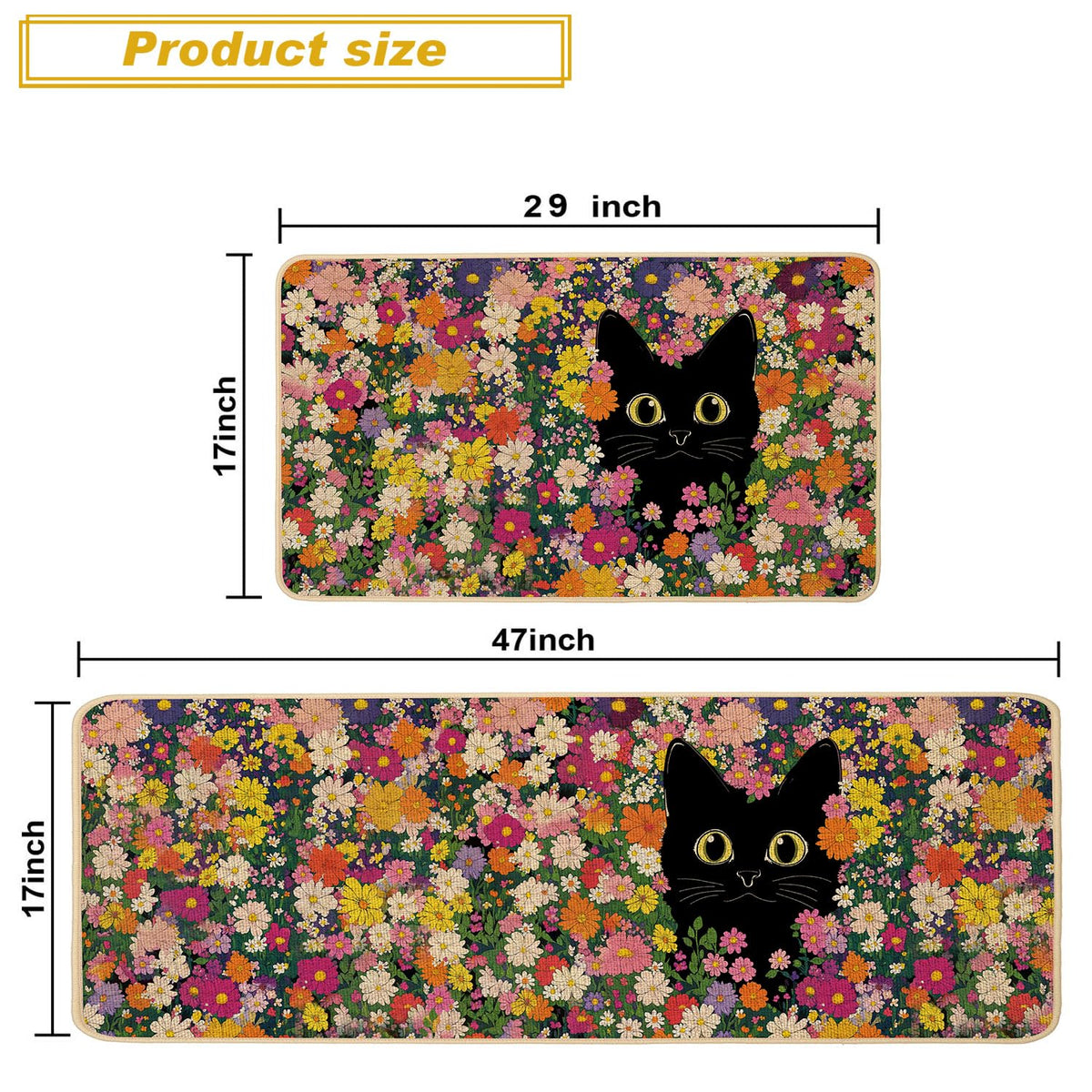 Baccessor Daisy-butterfly close-up shows vivid print on a larger mat.