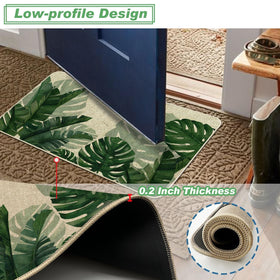 Baccessor Monstera absorbent kitchen mat ideal for damp counters