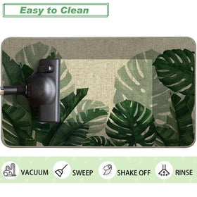 Baccessor Monstera kitchen mats suit busy spaces and easy cleaning