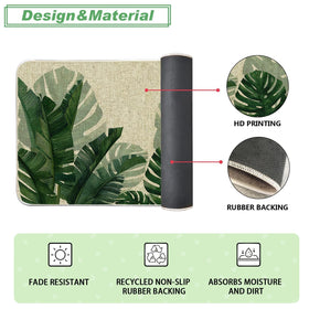 Baccessor Monstera rolled packaging keeps mats flat for quick setup