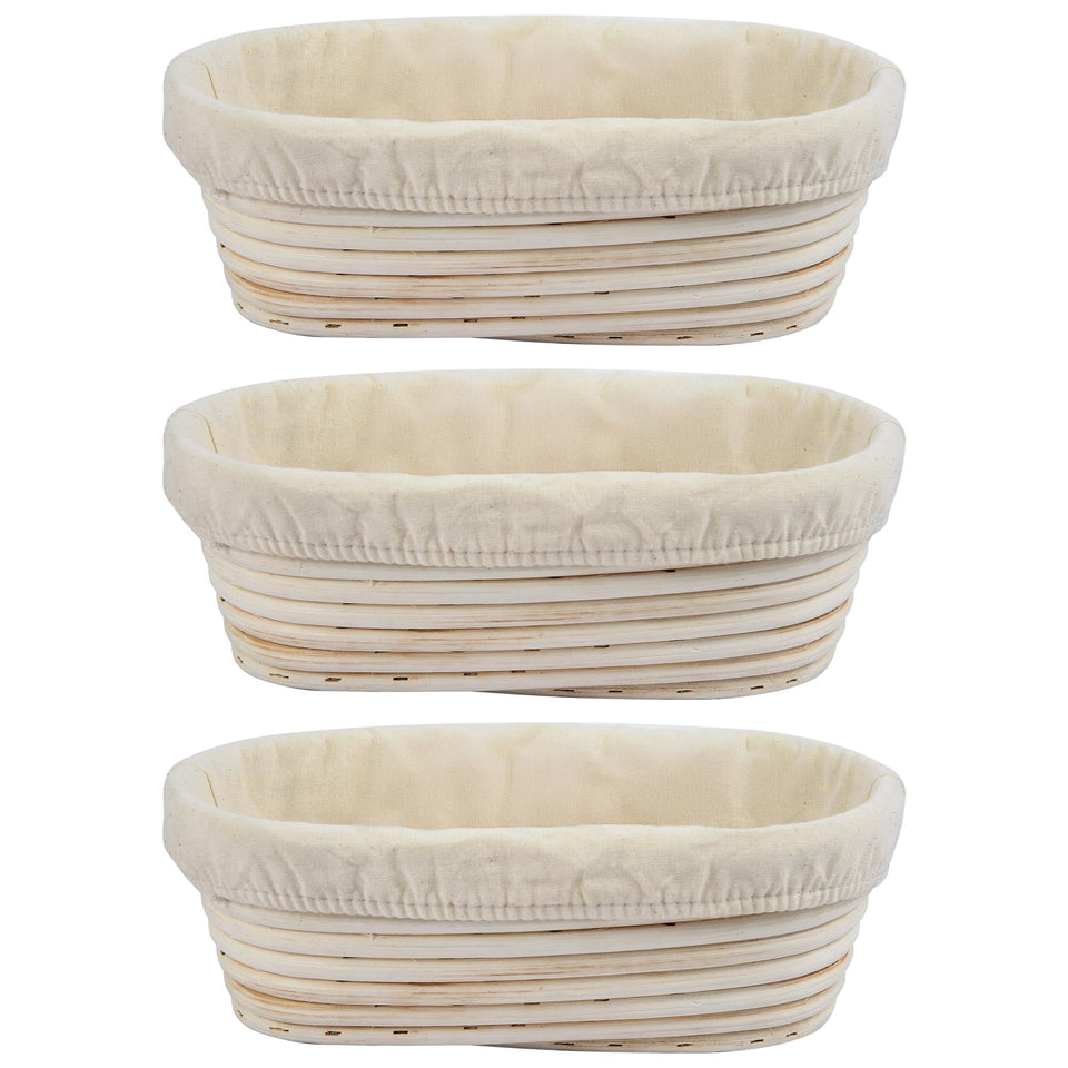 BACCZZY oval 10-inch banneton for clean, even dough proofing.