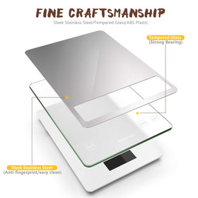 BACK KTCL Cooking Master in-use on a counter for accurate weighing during baking