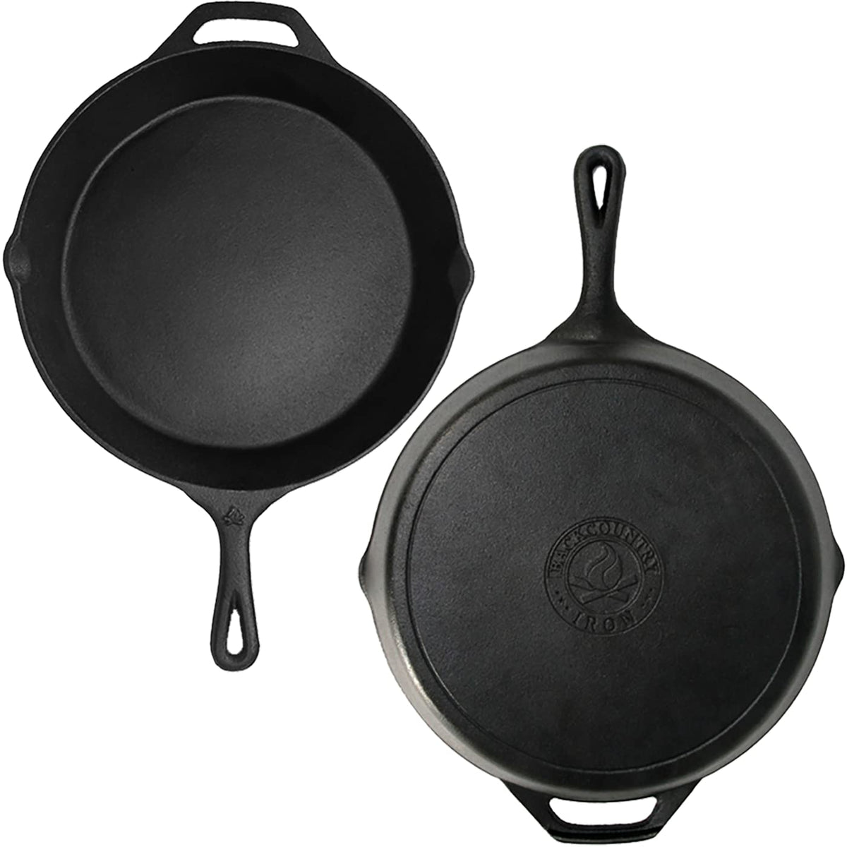Backcountry Iron seasoned oil finish demonstrates ready-to-use cooking surface