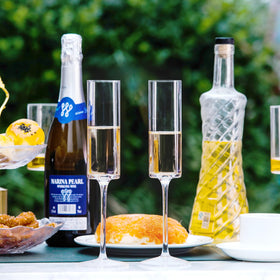 BACLIFE leadless crystal glass for clear sparkle and lasting clarity.